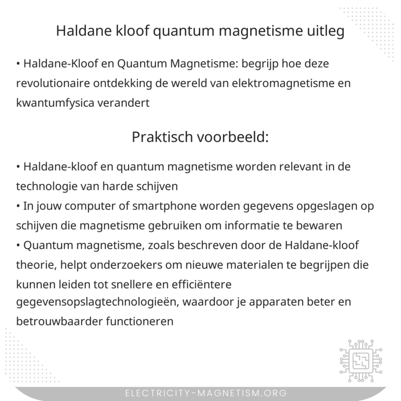 Haldane-Kloof | Quantum Magnetisme Uitleg