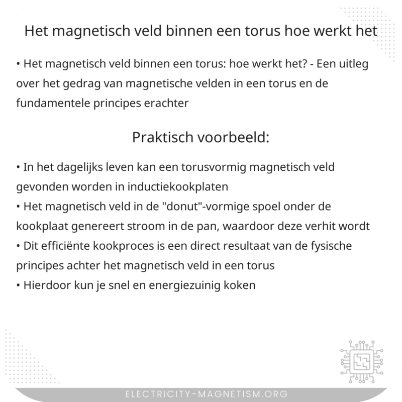 Het magnetisch veld binnen een torus: hoe werkt het?