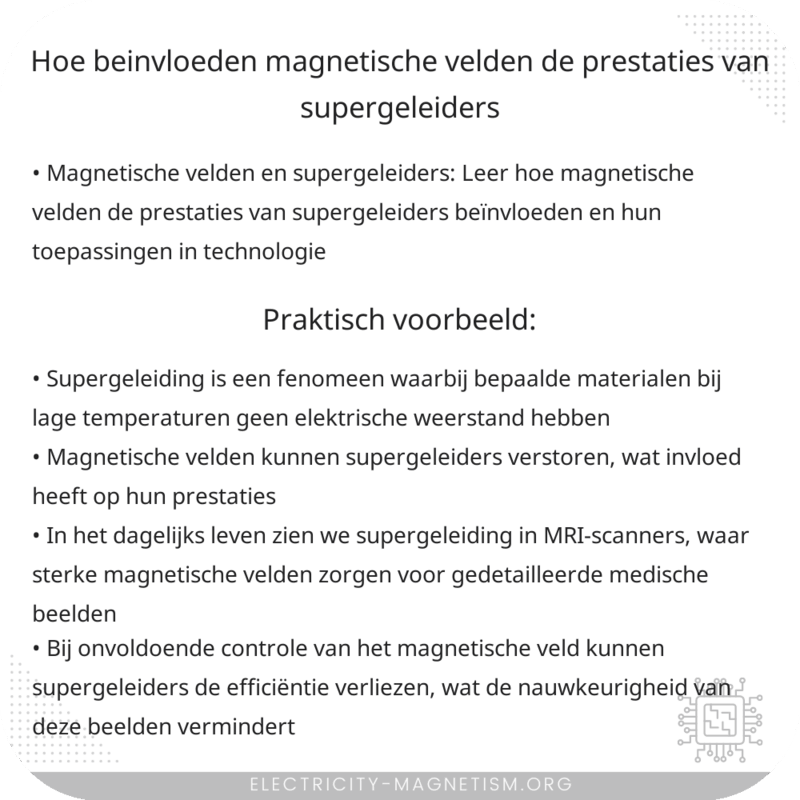 Hoe beïnvloeden magnetische velden de prestaties van supergeleiders?