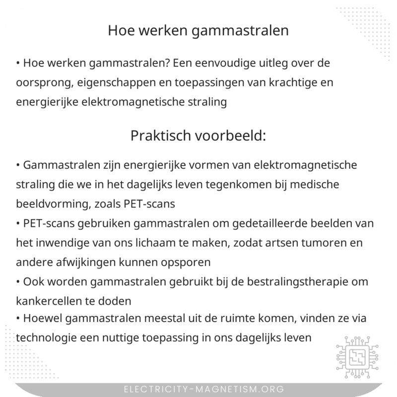 Hoe werken gammastralen?