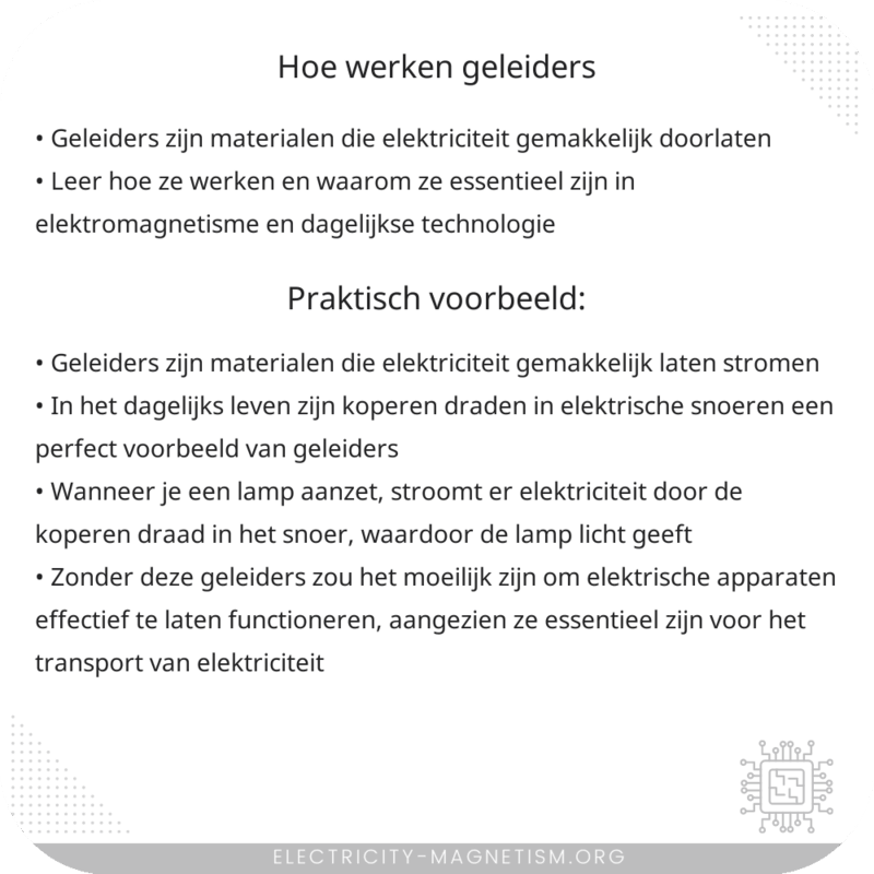 Hoe werken geleiders?