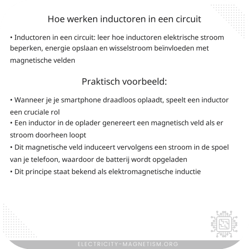 Hoe werken inductoren in een circuit?