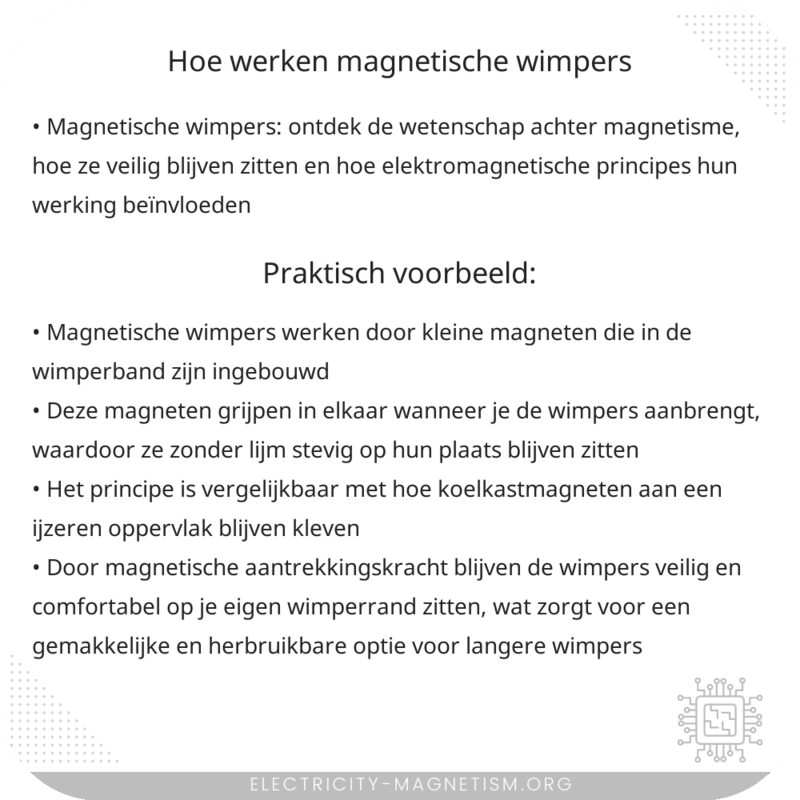 Hoe werken magnetische wimpers?