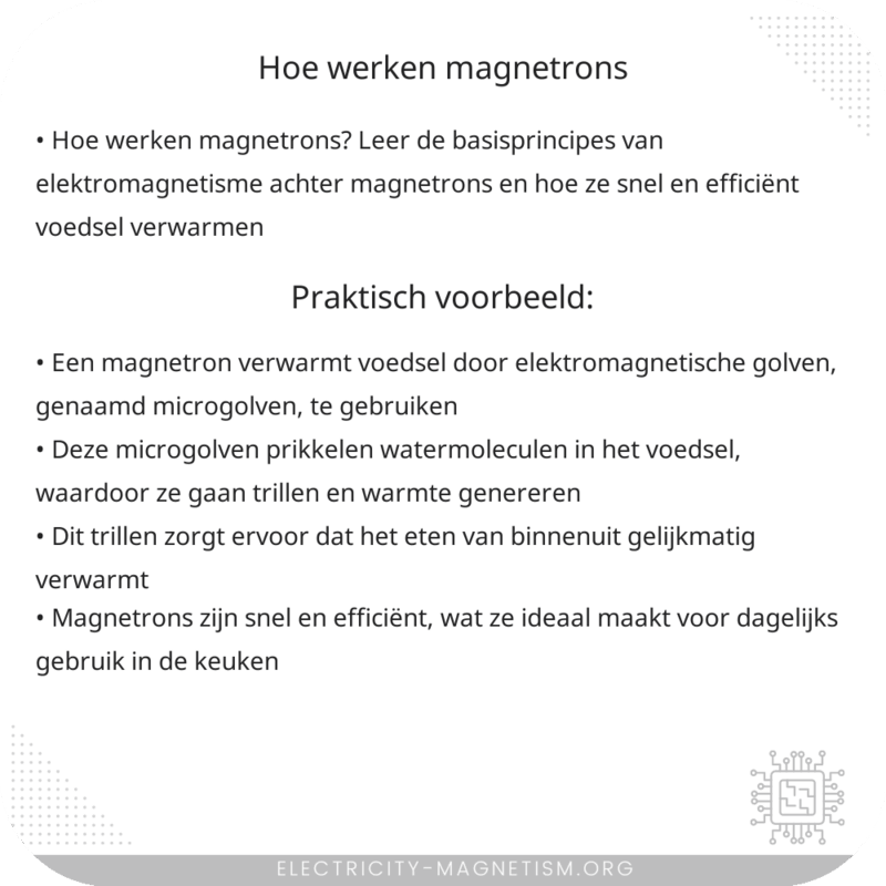 Hoe werken magnetrons?