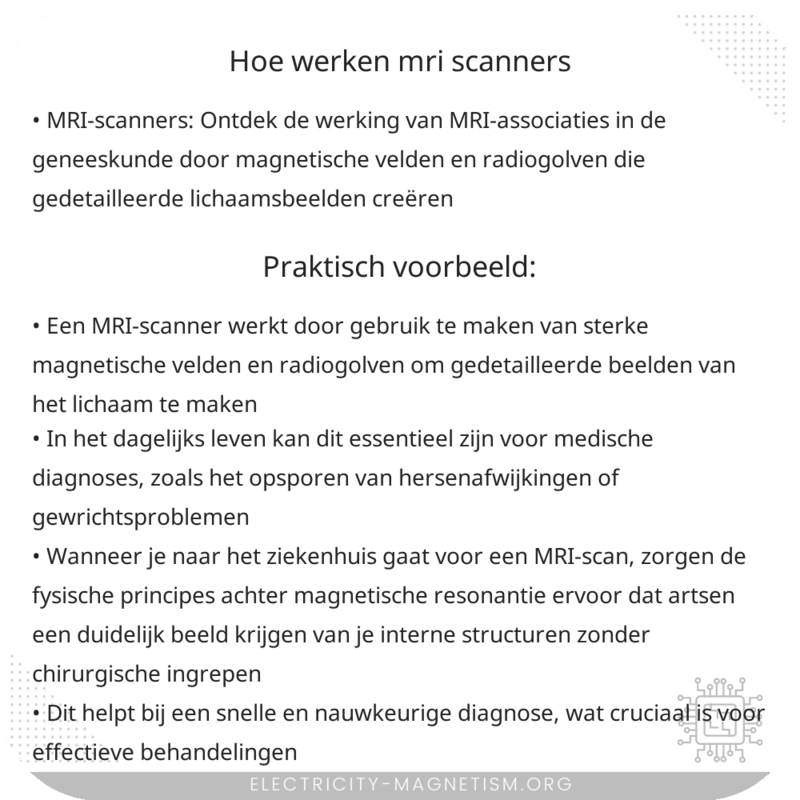Hoe werken MRI-scanners?
