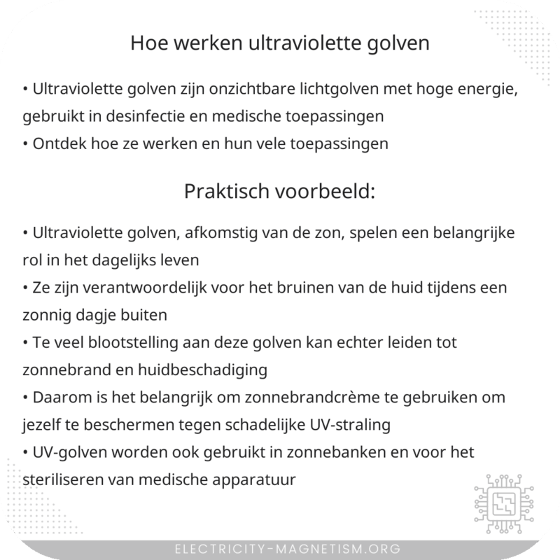 Hoe werken ultraviolette golven?
