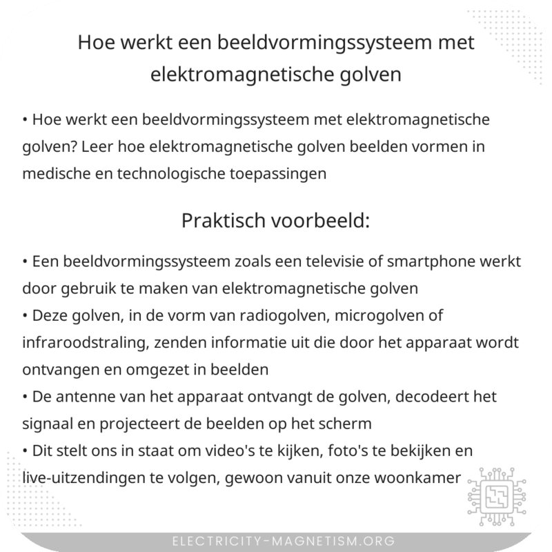 Hoe werkt een beeldvormingssysteem met elektromagnetische golven?