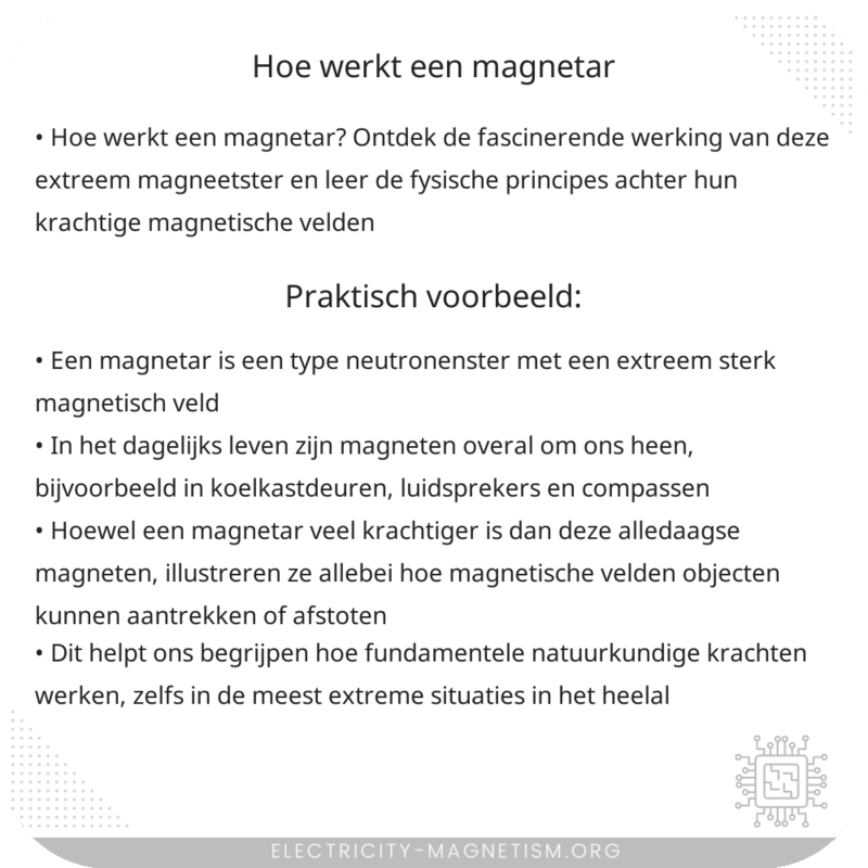 Hoe werkt een magnetar?