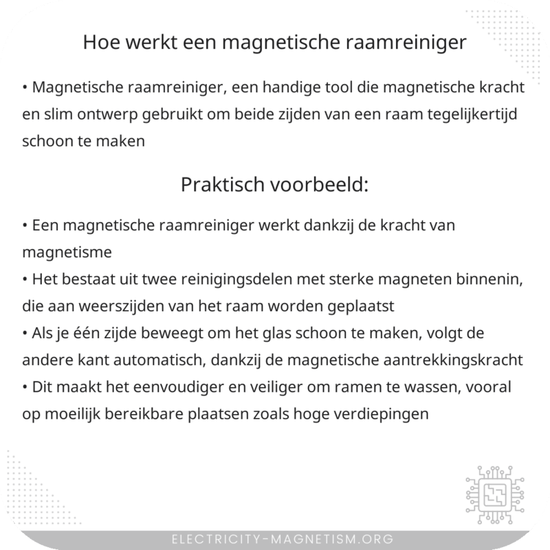 Hoe werkt een magnetische raamreiniger?