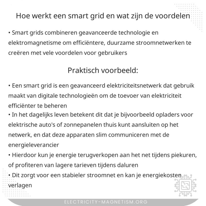 Hoe werkt een smart grid en wat zijn de voordelen?