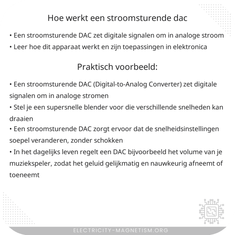 Hoe werkt een stroomsturende DAC?