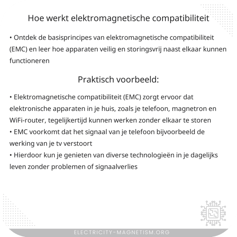Hoe werkt elektromagnetische compatibiliteit?