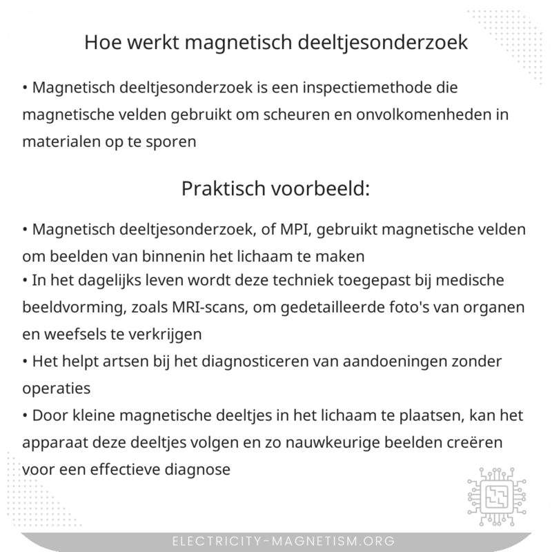 Hoe werkt magnetisch deeltjesonderzoek?