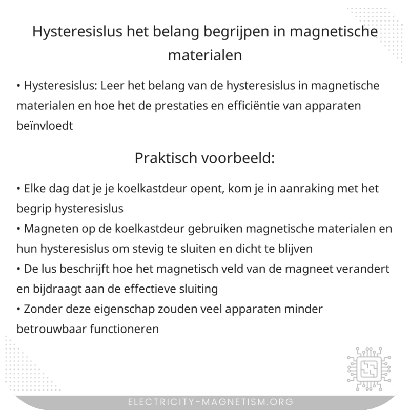 Hysteresislus | Het Belang Begrijpen in Magnetische Materialen