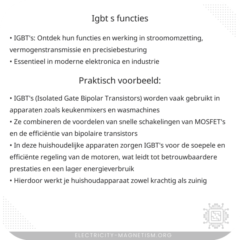 IGBT's | Functies