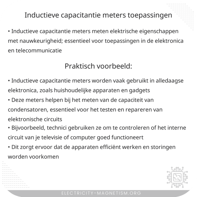 Inductieve Capacitantie Meters | Toepassingen