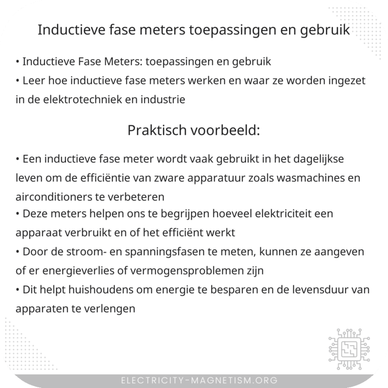 Inductieve Fase Meters | Toepassingen en Gebruik