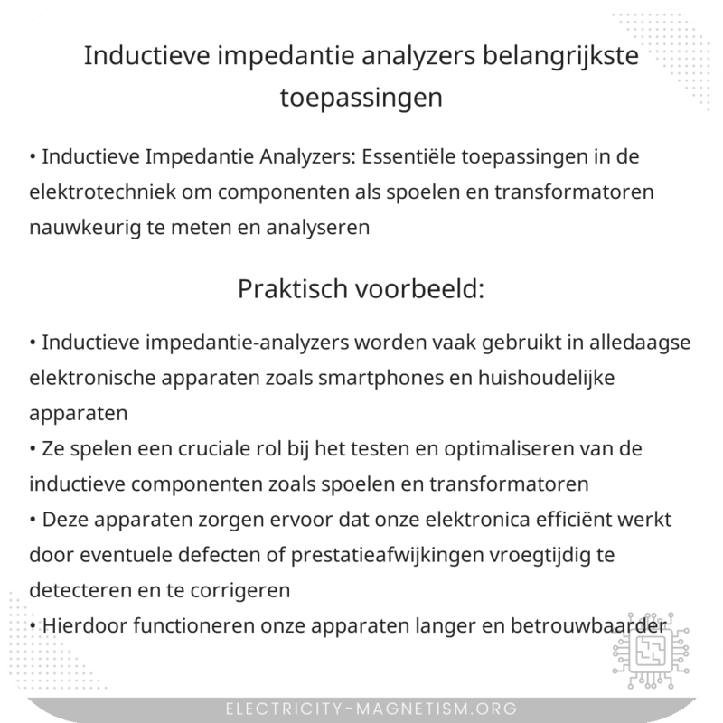 Inductieve Impedantie Analyzers | Belangrijkste Toepassingen