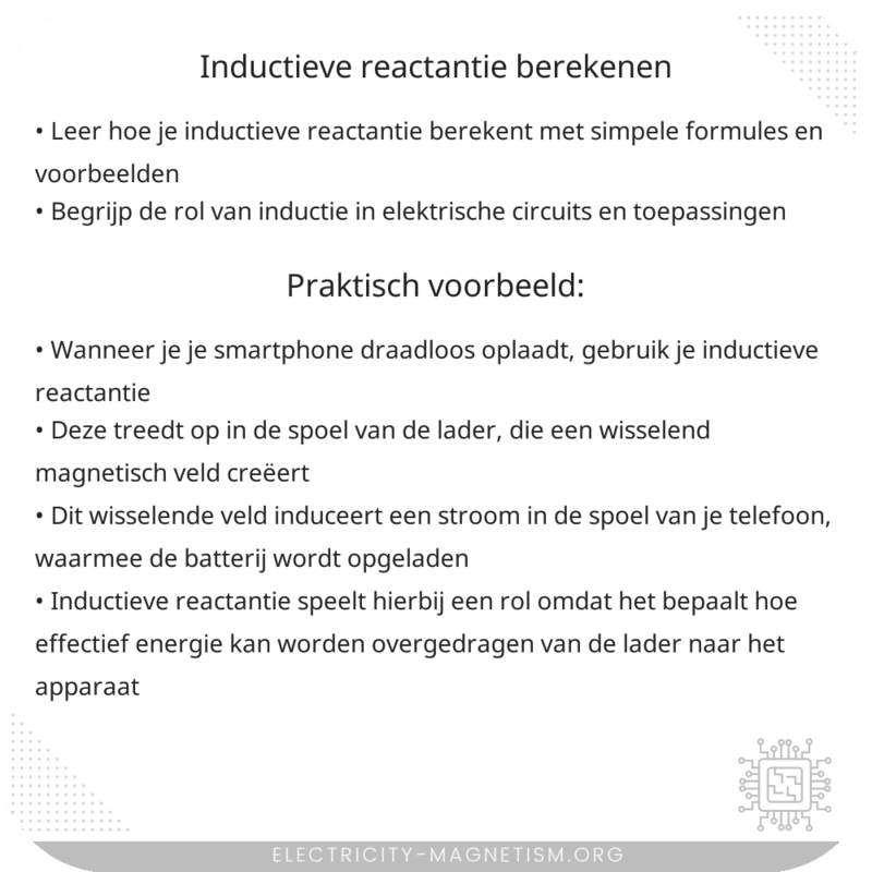 Inductieve Reactantie Berekenen
