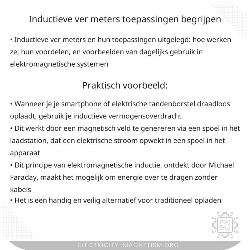 Inductieve Ver Meters | Toepassingen Begrijpen