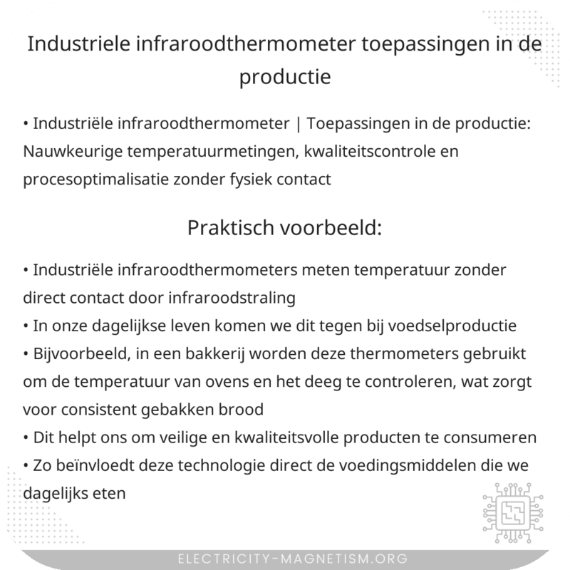 Industriële Infraroodthermometer | Toepassingen in de Productie