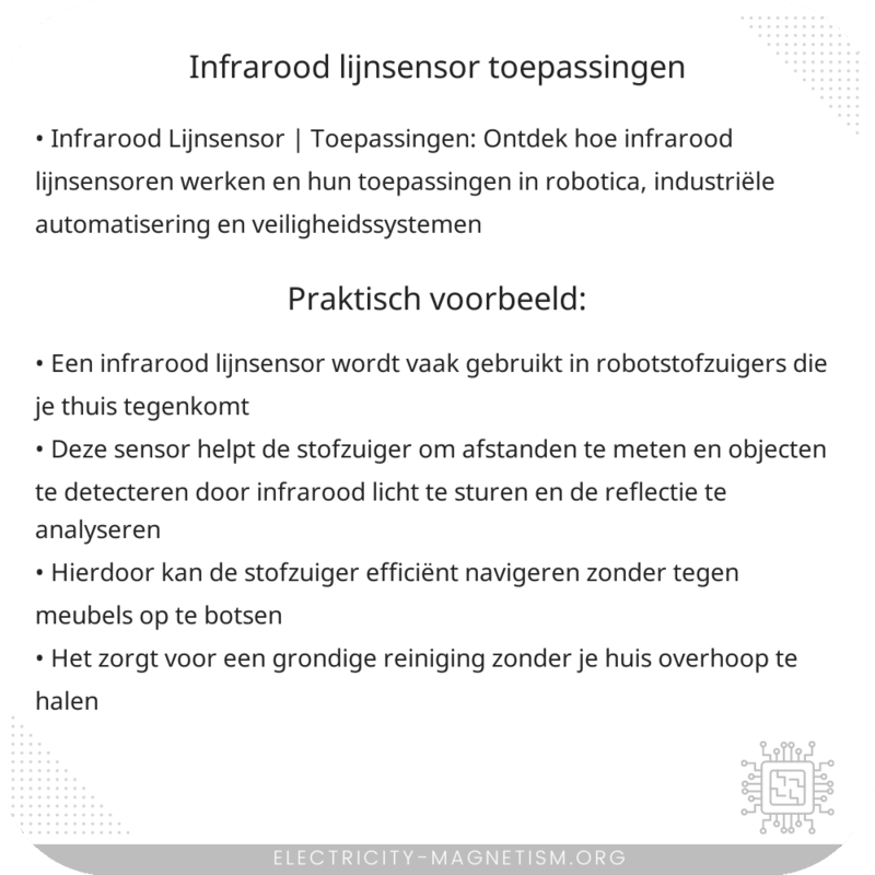 Infrarood Lijnsensor | Toepassingen