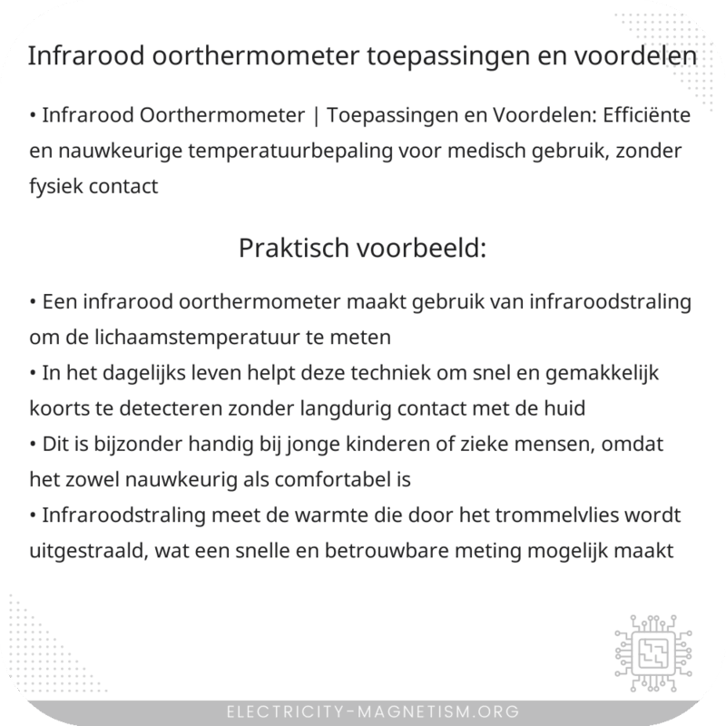 Infrarood Oorthermometer | Toepassingen en Voordelen