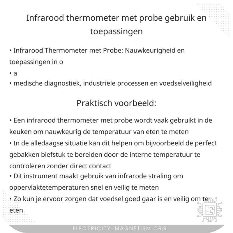 Infrarood Thermometer met Probe | Gebruik en Toepassingen