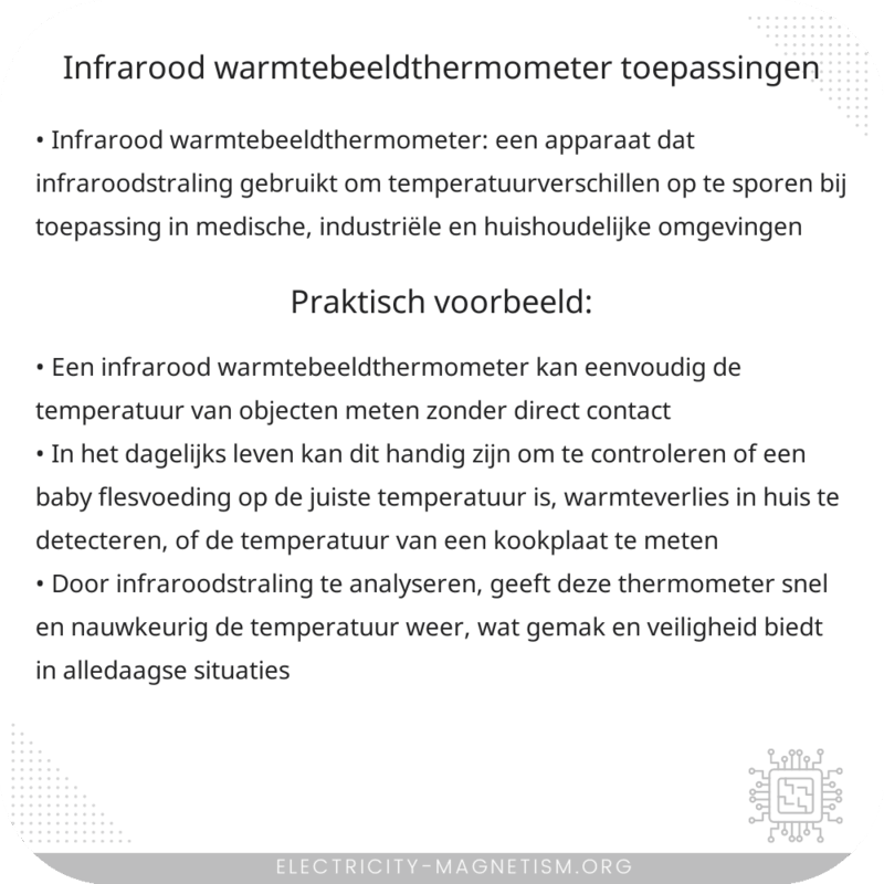 Infrarood Warmtebeeldthermometer | Toepassingen