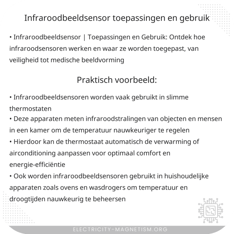 Infraroodbeeldsensor | Toepassingen en Gebruik
