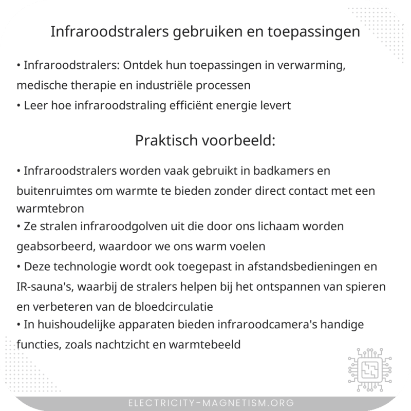 Infraroodstralers | Gebruiken en Toepassingen