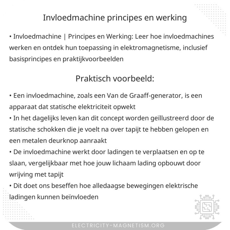 Invloedmachine | Principes en Werking