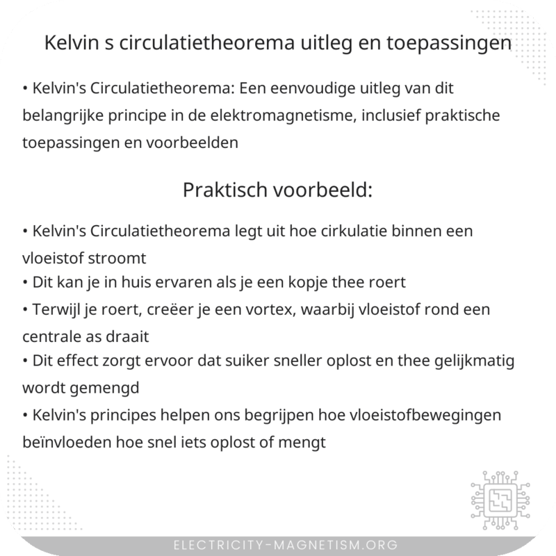 Kelvin's Circulatietheorema | Uitleg en Toepassingen