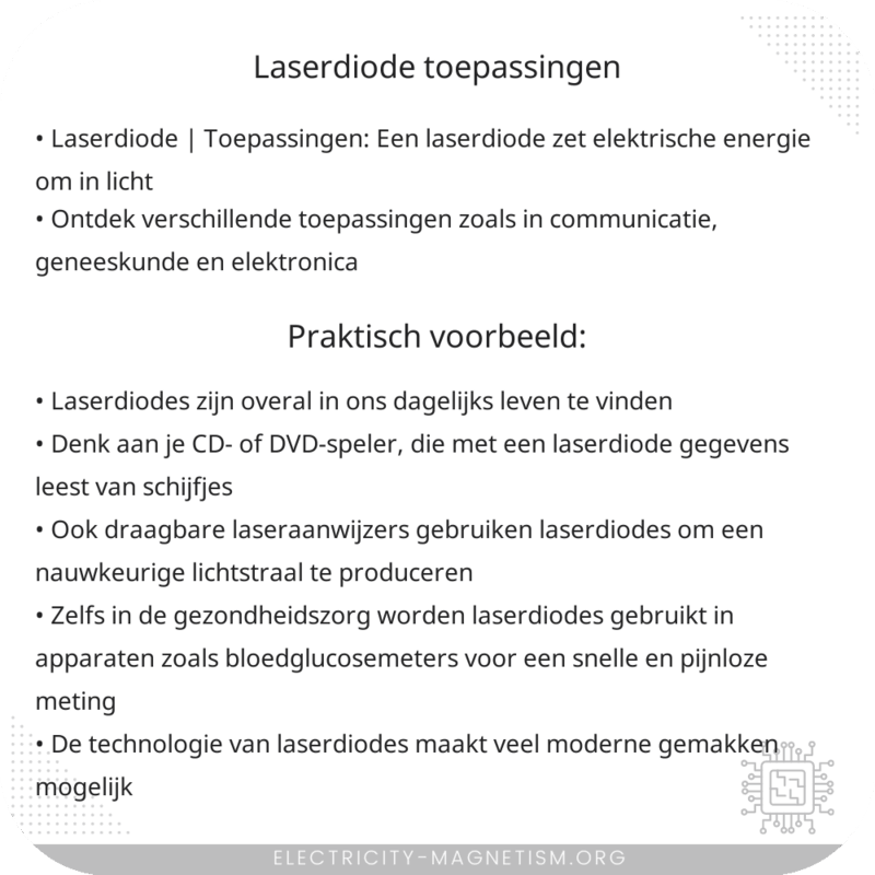 Laserdiode | Toepassingen