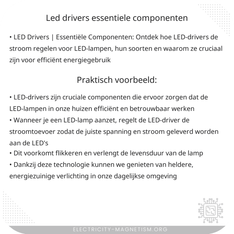 LED Drivers | Essentiële Componenten