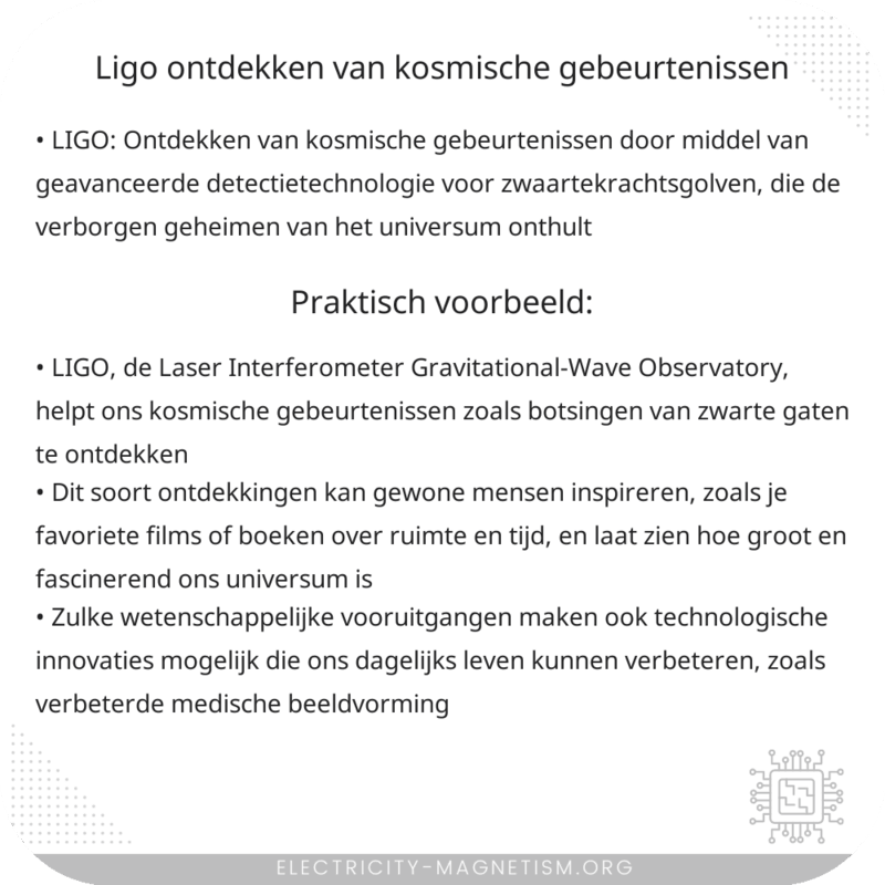 LIGO | Ontdekken van Kosmische Gebeurtenissen