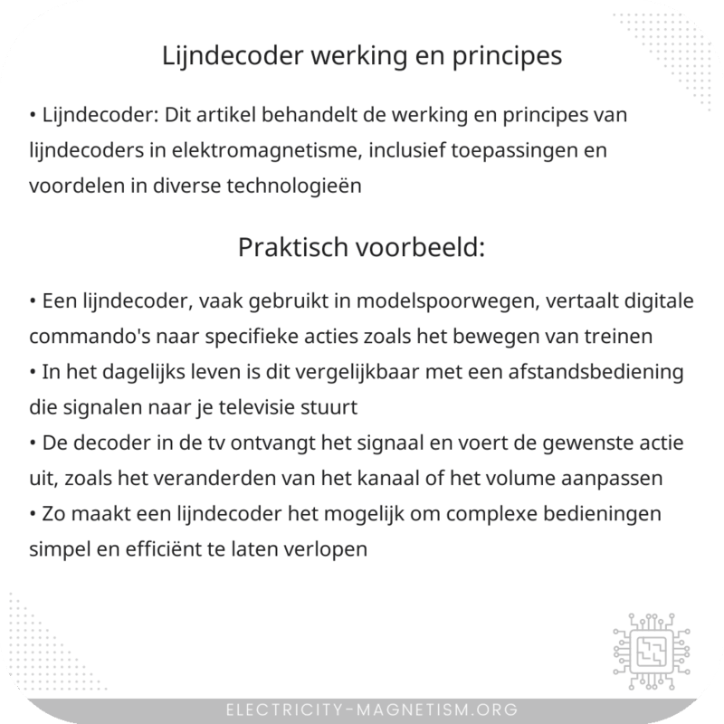 Lijndecoder | Werking en Principes