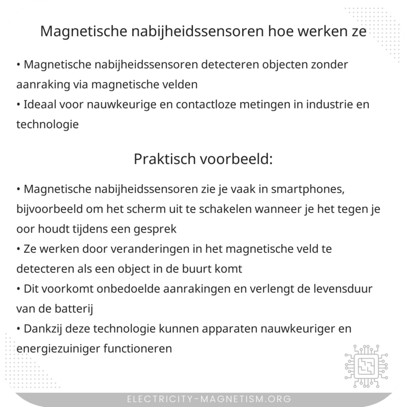 Magnetische Nabijheidssensoren | Hoe Werken Ze