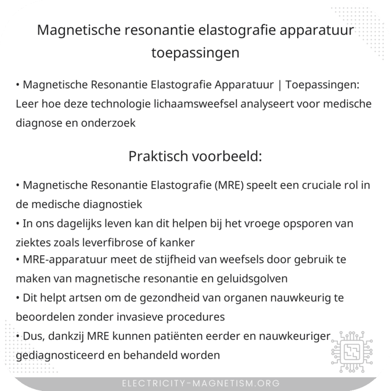 Magnetische Resonantie Elastografie Apparatuur | Toepassingen