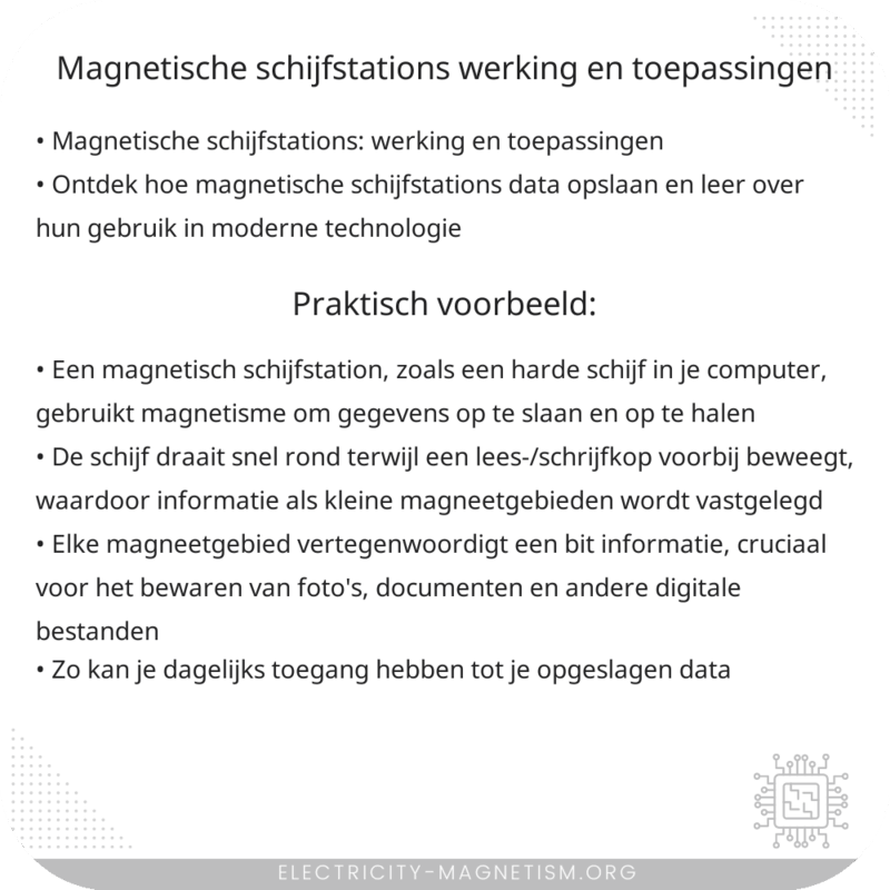 Magnetische Schijfstations | Werking en Toepassingen