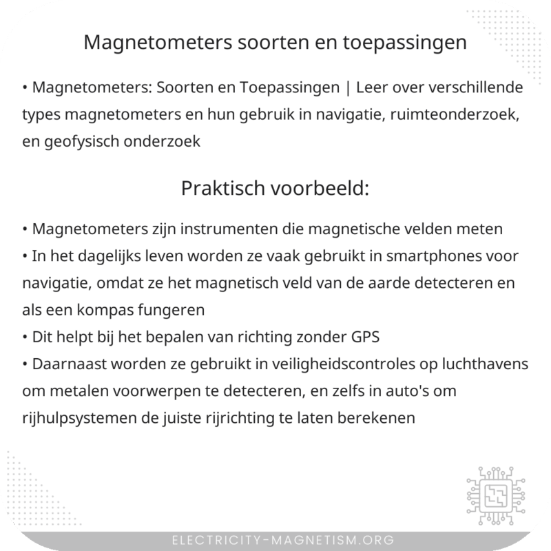 Magnetometers | Soorten en Toepassingen