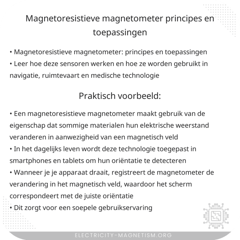 Magnetoresistieve Magnetometer | Principes en Toepassingen