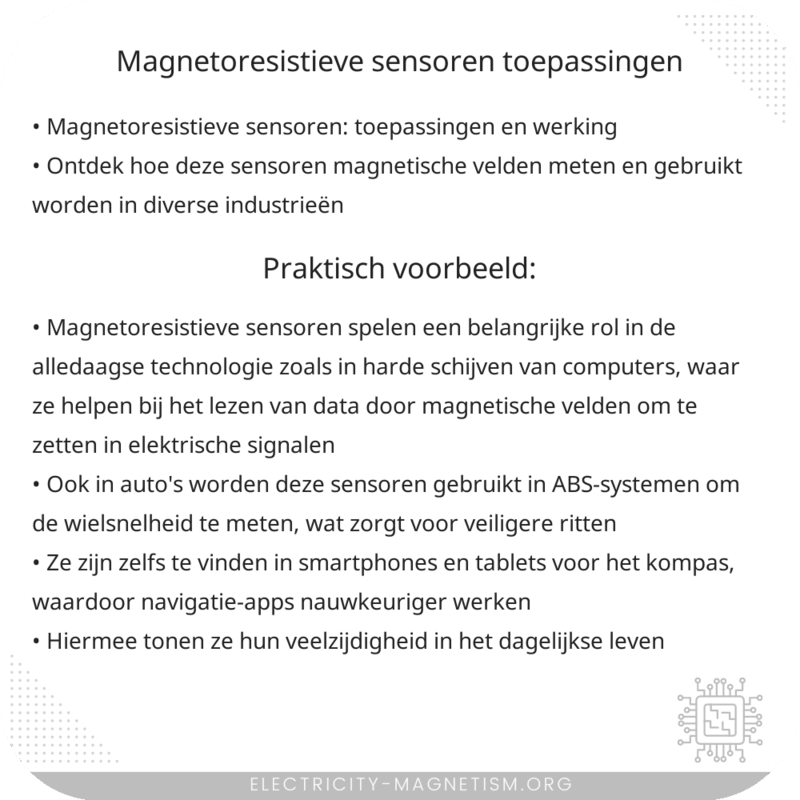 Magnetoresistieve Sensoren | Toepassingen