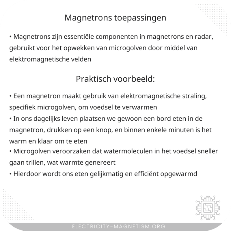 Magnetrons | Toepassingen