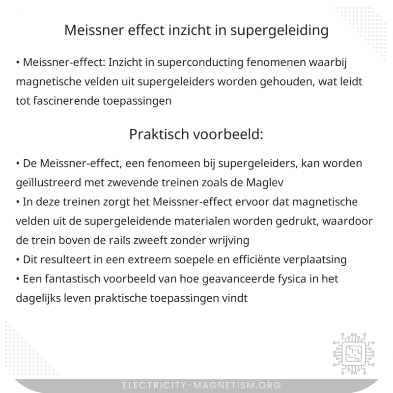 Meissner-effect | Inzicht in Supergeleiding