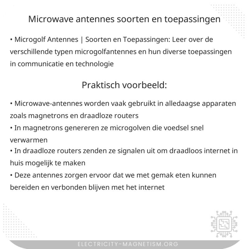 Microwave Antennes | Soorten en Toepassingen
