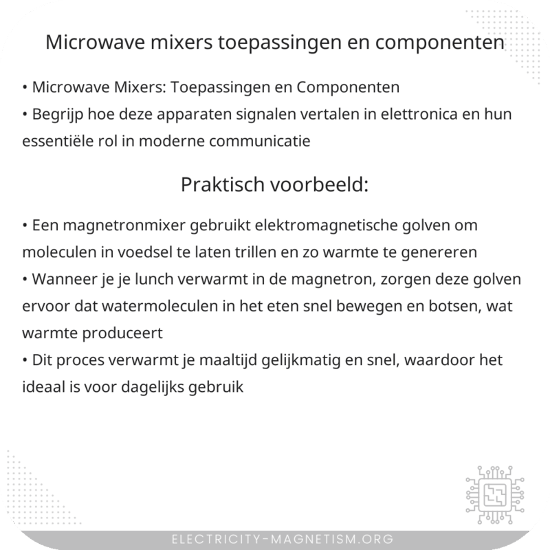 Microwave Mixers | Toepassingen en Componenten
