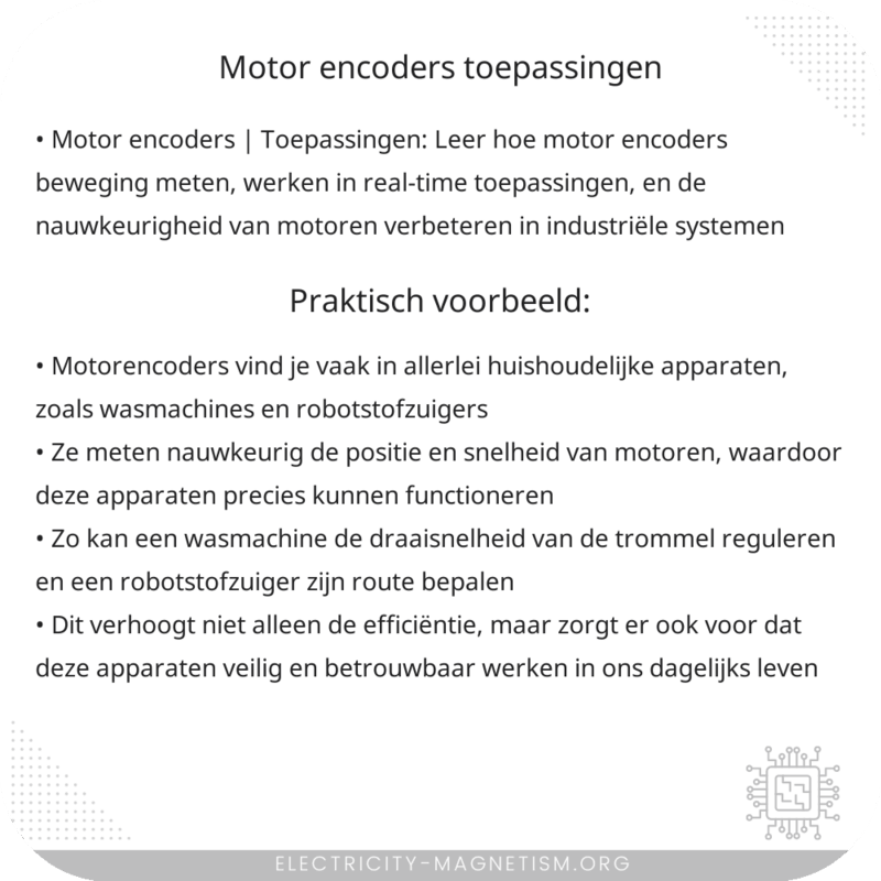 Motor Encoders | Toepassingen