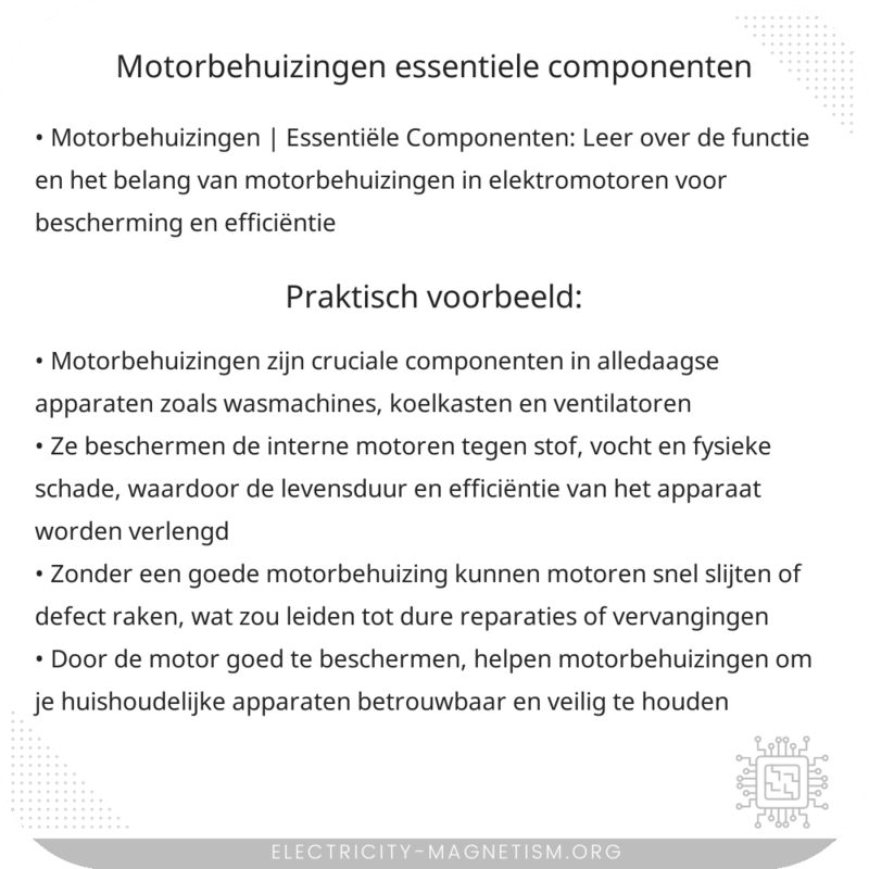 Motorbehuizingen | Essentiële Componenten