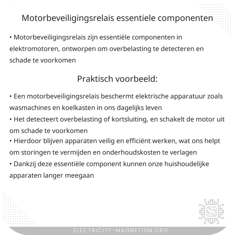 Motorbeveiligingsrelais | Essentiële Componenten
